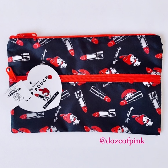 Sanrio Bags Sanrio My Melody Lipsticks Two Zip Pouch Poshmark